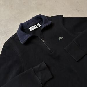 Black Lacoste 1/4 Quarter Zip Size S